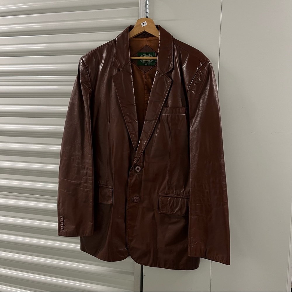 Vintage 70s Brown Leather Jacket